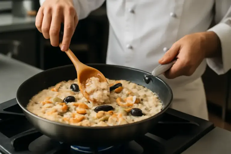 Risotto ai frutti di mare: la tecnica degli chef per ottenere una mantecatura impeccabile