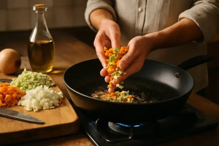 Come si prepara un perfetto soffritto mediterraneo? Un trucco spesso sottovalutato dagli home chef