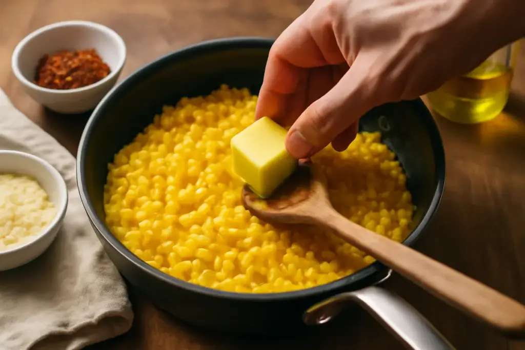 Qual è il modo migliore per mantecare il risotto allo zafferano? Un trucco che esalta il profumo e la cremosità