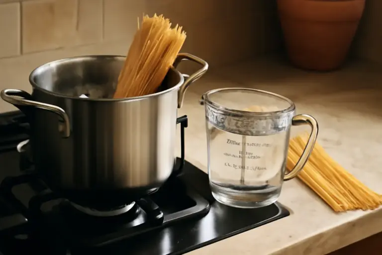 Quanta acqua usare per la cottura della pasta? La misura poco nota che previene la pasta collosa