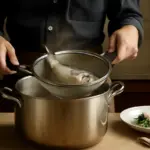 Scolare il pesce bollito: la tecnica ottimale per non perdere aroma nei piatti delicati