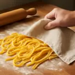 Come evitare che le tagliatelle fatte a mano si secchino troppo? Il passaggio necessario per una sfoglia elastica