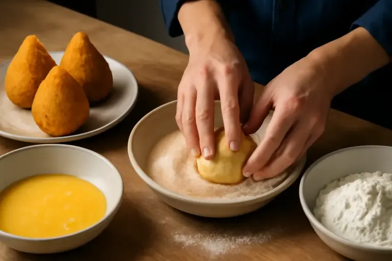 Qual è il trucco per gli arancini siciliani compatti ma non troppo pesanti? Il metodo di impanatura efficace